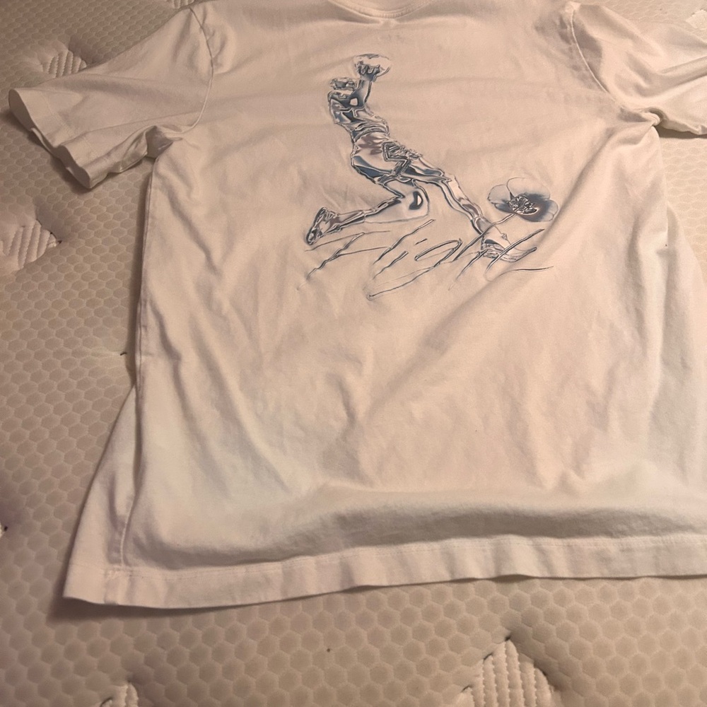 Jordan White Tee with Dynamic Graphic
